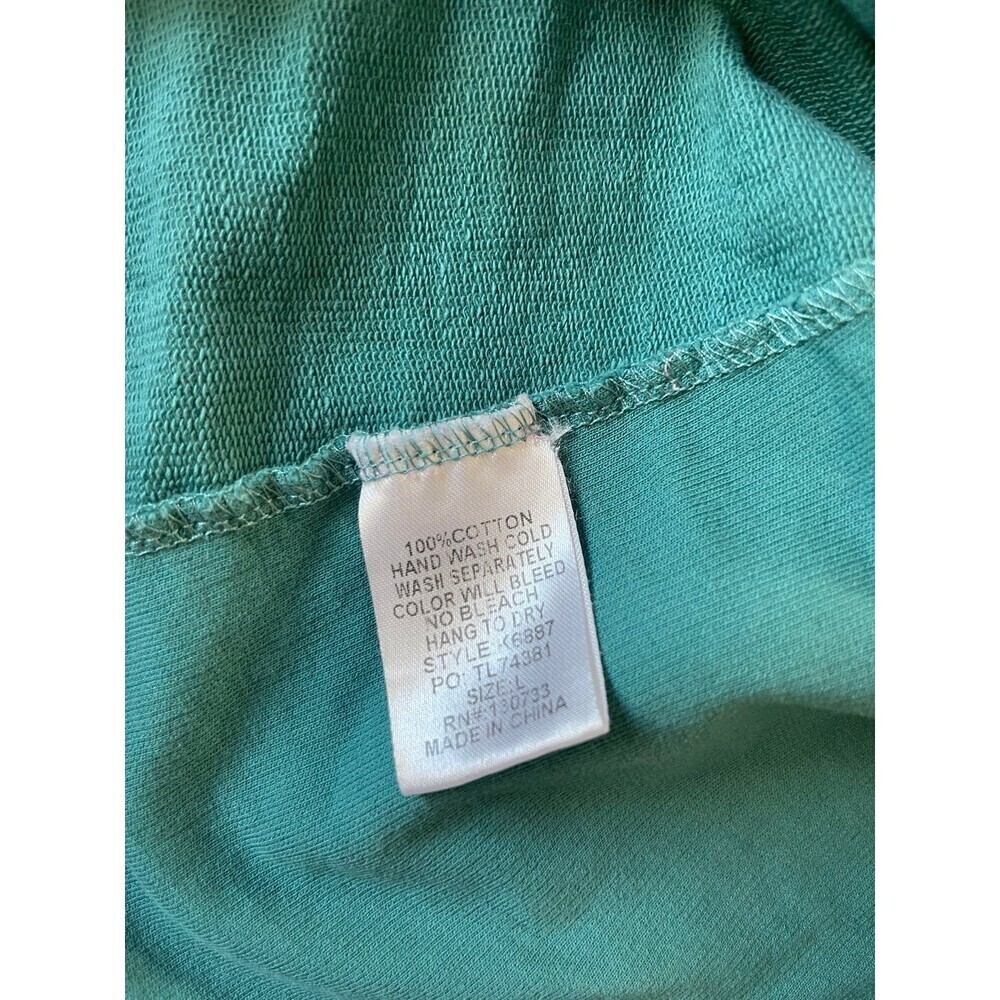 Teal Ruffle Sleeve Dress Size Medium - Picture 6 of 9